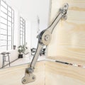 Miniatyrbillede 5 af 5: 2 stk. Heavy Duty Lågstøttehængsler Soft Close Folding Låg Stay Hinge Hold Låg Hængsel Åben Til--