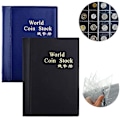 Miniatyrbilde 3 av 4: 2 stk. Myntsamler 240 Samlealbum MyntHoldere Myntsamlere Hefte Samling Oppbevaring Myntbok
