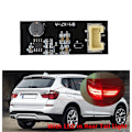 Miniatyrbillede 2 af 5: Til X3 F25 2011-2017 Bagerste Førerside F25 B003809.2 Led Lys Plug And Play Reparation Udskiftningskort Baglygte 4stk Black