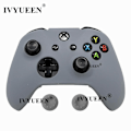 Miniatyrbillede 1 af 5: Til Microsoft Xbox One X S Slim Controller Silikone Skin Case + Analog Thumb Sticks Grip Cap Til X Box One 1 X S Gamepad Gray