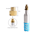 Miniatyrbillede 2 af 4: Soda Cylinder Stream Tråd Konverterer Adapter Match Quooker Cube Tank Hun Tr21-4 Til Han Tr21-3 Gold