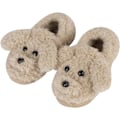 Miniatyrbillede 2 af 4: Sødt bomuldsslippers til kvinder Vinter indendørs soveværelse slippers til kvinder Cartoon hund skridsikre slippers plys hjemmesko