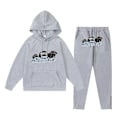 Pikkukuva 3 / 5: Trapst Tiikeripää-kuvioinen hupullinen pehmoneule Muoti Liukuvärjätty kirjain Casual urheilusetti Print 10- Black S