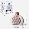 Miniatyrbillede 2 af 5: Pop It Spil Controller Boble Sensorisk Fidget Legetøj Elektronisk Whack Konsol Light Blue  White