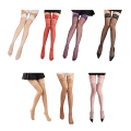 Miniatyrbillede 3 af 4: Over The Knee Strømper Lace Lårhøje Strømper Høj Elasticitet Pink
