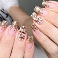 Miniatyrbillede 3 af 5: 5 stk. Justerbare Negleforlængelser, 5-delt Form Guide Beskyttende Neglekunst Manicure Tilbehør