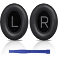 Miniatyrbilde 1 av 5: Øreputer for Bose Quietcomfort 45-qc45 Over-ear hodetelefoner, øreputer med mykere proteinlær, støyisolerende minneskum-