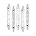 Miniatyrbilde 1 av 5: 5-pak R7s 118mm 300w 230v, r7s halogen lineær lyspære, dimbar halogenlampe for byggearbeid
