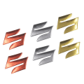 Pikkukuva 3 / 4: 2 kpl/setti S-logo 3d moottoripyörän korin koristelu tarrat tarra Suzuki Mengxille Silver