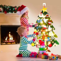 Miniatyrbilde 4 av 5: Filt Juletrær Diy Veggdekorasjon Juletrær Hjemmelaget Juletrær Barn Leker Filt Dekorasjon Without String Lights