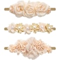 Miniatyrbilde 1 av 6: Baby Girl Nylon Hodebånd Blomster Elastisk Hårbånd Sløyfer Hårtilbehør for Nyfødt Spedbarn Småbarn 3 Pakk