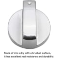 Miniatyrbilde 4 av 5: 6 stk Universal Metall Kontrollknapp Gasskomfyr 6mm Universal Kontrollknapp Komfyrknapp For Gasskomfyr Komfyr