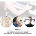 Miniatyrbild 4 av 5: Datorarmstöd, ergonomiskt tangentbordsstöd för handledsstöd, roterande handledsstöd för bord (svart