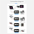 Miniatyrbillede 3 af 5: RCA Audio Isolator 4CH Audio Støjreduktion Strøm Jord Loop Audio Isolator til Bil Audio Modifikation Black