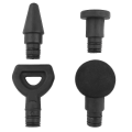 Miniatyrbillede 2 af 2: 4 stk./sæt muskelafspænding triggerpunkt massagebold udskiftningsmassage adapter (sort)