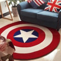 Miniatyrbilde 3 av 3: Captain America Skjold Rom Bad Badematte Gulvteppe Sklisikre Matter