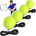 Miniatyrbilde 1 av 5: 4 pakker tennis treningsball med snor tennis trener baller selvøvelse trener verktøy tennisball treningsutstyr for tennis trener praksisøvelse