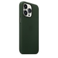 Pikkukuva 2 / 3: Nahkainen puhelinkotelo iPhone 13 Prolle, nahkainen kotelo Magsafella Sequoia Green