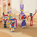 Miniatyrbillede 4 af 4: 7 stk Amazing Digital Circus Building Blocks Jax Game Anime Bricks Collection Cartoon Model Legetøj Børn Uddannelsesgaver