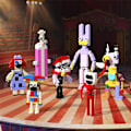 Miniatyrbillede 4 af 5: Fantastiske digitale cirkus byggeklodser legetøjsmodel figur hjem dekoration skrivebords pynt gaver