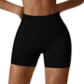 Miniatyrbillede 1 af 5: Sømløse Hip Lift Sports Shorts Høj Elastisk Åndbar Fitness Bukser Til Løb Cykling Black M