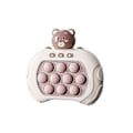 Miniatyrbillede 2 af 5: Pop Push It Spil Controller Boble Sensorisk Fidget Legetøj Elektronisk Whack Konsol Brown  White