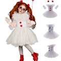 Miniatyrbild 1 av 5: 2-10 år flickor clowner cosplay fest kostym prinsessa klänning set 9-10 Years
