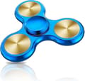 Fidget Spinner-legetøj i rustfrit stål - højpræcision til stresslindring A-blue-solid