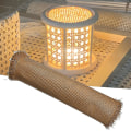 Pikkukuva 2 / 5: 1 Rulla Rattan-verkkoa Ilman Tahroja Vahva DIY Rattan-kalusteiden Koristelutekninen Verkosto Rattan-verkko Päivittäiseen Elämään 45cm