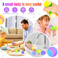 Miniatyrbilde 5 av 5: Stressballer for voksne og barn, 4 stk fargerike sensoriske baller for angst stressavlastning Squishy Fidget Ball Squeeze Ball