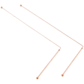 Pikkukuva 1 / 5: Kupariset dowsing-sauvat - 99,9 % puhdasta kuparia 2 kpl:n haarukat energian ja veden etsintään Rose Gold