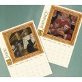 Miniatyrbillede 3 af 5: Mærkelig Middelalder Katte Kalender 2024 Kalender 12 Måneders Vægkalender Ophæng til Kontor Hjem Gave Coated papir 11 * 8,5 Tommer (1 stk.)