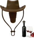 Cowboyhatt Vinpropp, Silikon Vinpropp för Vinflaskor, Läcksäker Cowboyhatt Vinflaskproppar Roliga, 2025 Nyhet Champagne Vinflaskor