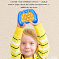 Miniatyrbild 4 av 5: Pop Push It Spelkontroll Bubble Sensorisk Fidget Leksak Elektronisk Whack Konsol Yellow