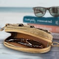 Miniatyrbillede 5 af 7: Solbriller Etui Bærbar Stødsikker Brillepose Sort Khaki M
