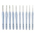 Crochet Hooks for Crocheting, Weaving, 10 Sizes, Crochet Hook Set for Arthritic Hands, Extra Long and Non-Slip TPR Handle