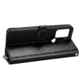 Miniatyrbillede 3 af 5: Til Tcl 30 Se / 306 / 305 / 30e Pung Telefon Etui Anti-drop Trykt Prik Mønster Pu Læder Stativ Cover Folio Flip Mobiltelefon Cover Med Rem - Rose Black