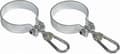 2-pack gungkrokar med karbinhake för runda balkar 120mm