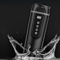 Miniatyrbillede 2 af 2: Bærbar Termokrus Kaffekrus Med Temperaturkontrol Elektrisk Opvarmet Rejsekrus Rustfrit Stål Tumbler Smart Opvarmet Bilkrus (sort)