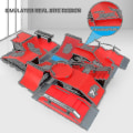 Miniatyrbilde 4 av 5: Finger Skateboards Skate Park Ramp Deler Deck Sport Spill for Barn D