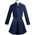 Miniatyrbilde 1 av 7: Anime Nobara Kugisaki Cosplay Kostyme, Zenin Maki Uniform Skjørt Jakke Uniform Kostyme Sett Karneval Festdrakt med Hatt Blue M