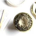 Miniatyrbillede 2 af 5: Låg til duftlys, duftlysbetræk, duftlysgaver til kvinder, hjælp glaslys med at smelte jævnt, blad 7,8 cm Bronze