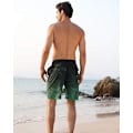 Miniatyrbild 3 av 5: Badbyxor för män, badshorts, boardshorts, snabbtorkande badshorts, stora och långa badshorts, gröna, XL