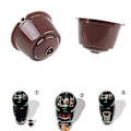 Miniatyrbild 3 av 4: Påfyllningsbar Dolce Gusto Kapsel Återanvändbar Pod Filter Kaffe Kopp Brown