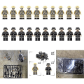 Miniatyrbillede 4 af 5: 20 stk. soldater + våben mini figurer 2. verdenskrig militær sæt, hærvåben