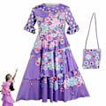 Miniatyrbilde 2 av 5: 2023-encanto Voksen Isa Bel Madrigal Kostyme Dolores Pepa Jente Kvinner Barn Opp-1 Mirabel Cosplay Set One size