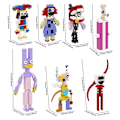 Miniatyrbillede 2 af 5: 7 stk. The Amazing Digital Circus Jax Pomni Minifigurer Samlet Mini Byggeklods Samleobjekt Model Figurer Legetøj Børnegaver