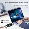 Pikkukuva 4 / 5: USB Video Capture to Digital Converter USB 2.0 Video Audio Capture Card TV DVD Tukee Windows-järjestelmää Black