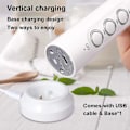 Miniatyrbilde 4 av 5: Melkeskummer Håndholdt, 3-trinns USB Oppladbar Elektrisk Visp, Mini Skummer, Med 3 Rustfrie Visper Perfekt For Bulletproof Kaffe, Latte, Cappuccino white