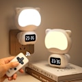 Miniatyrbillede 4 af 4: Fjernbetjent natlampe soveværelse soveværelse sovelampe baby amning måned speciel øjenbeskyttelse stikbar genopladelig natbordlampe.